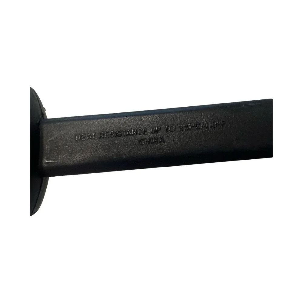 EKCO Black White Nylon Slotted Skimmer Spoon Heat Resistant 410F‎ Kitchen Tool